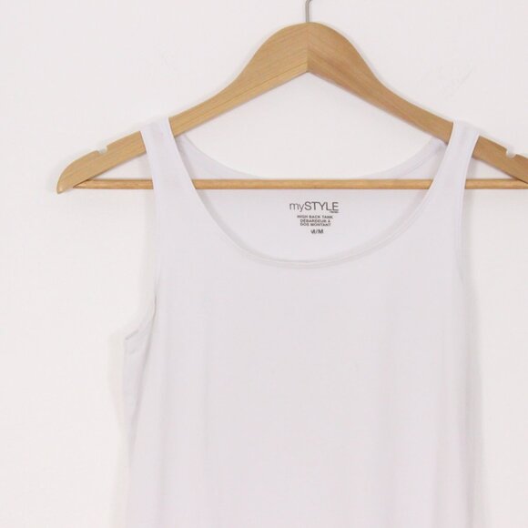 My Style High Back White Tank Top - Picture 4 of 6